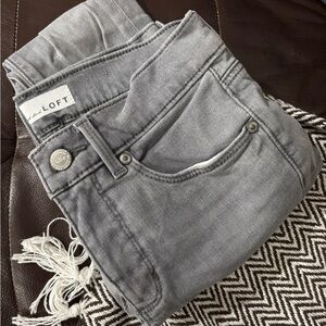 LOFT Gray Skinny Jeans